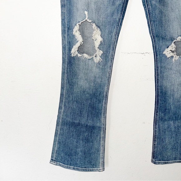 Mother The Runaway Weekender Flare Jean In Helter Skelter 30 - Picture 4 of 8